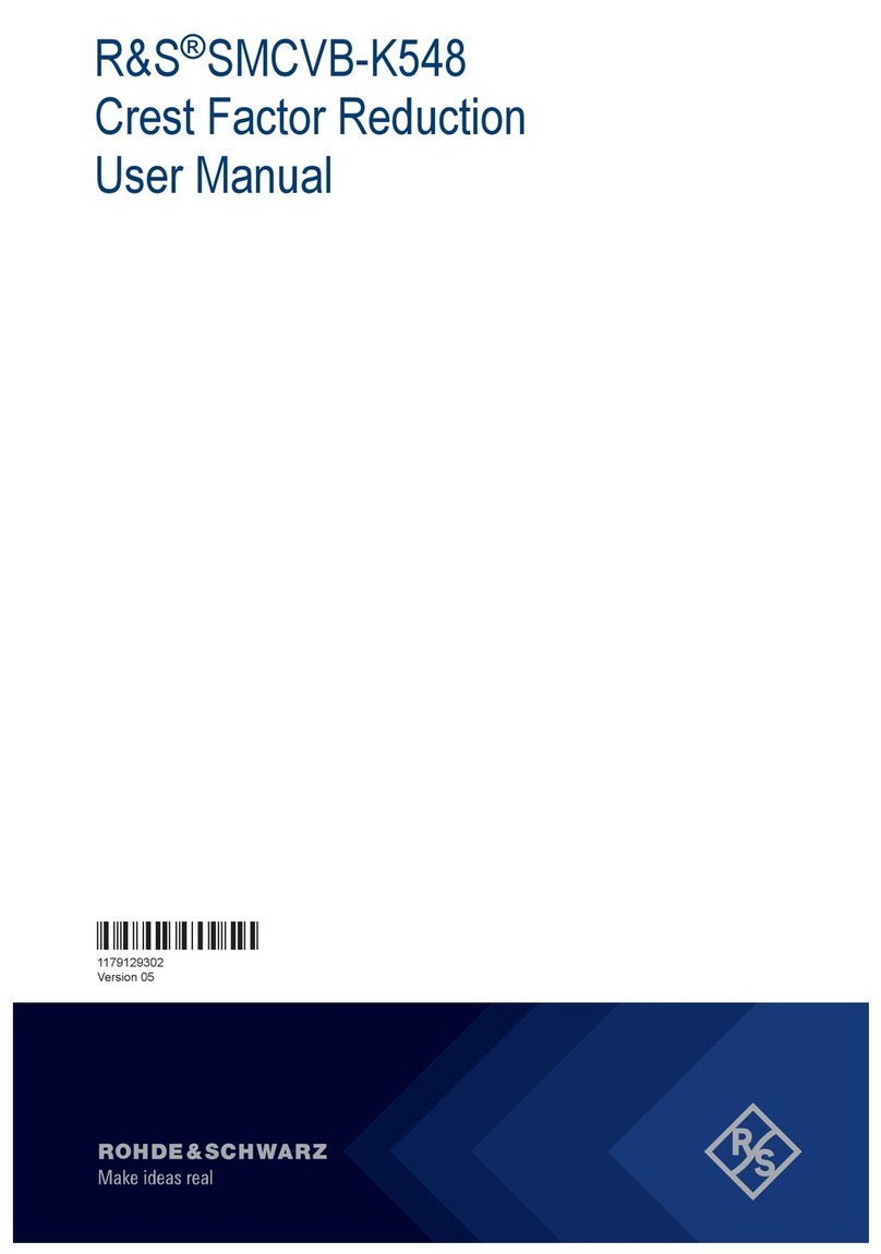 Rohde & Schwarz R&S SMCVB-K548 User manual Rohde & Schwarz R&S SMCVB-K548 User manual