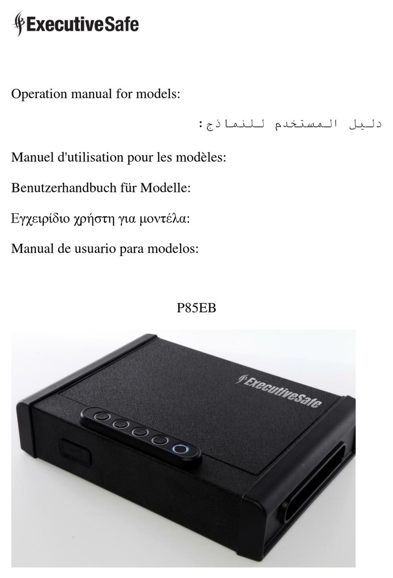 ExecutiveSafe P85EB Operation manual