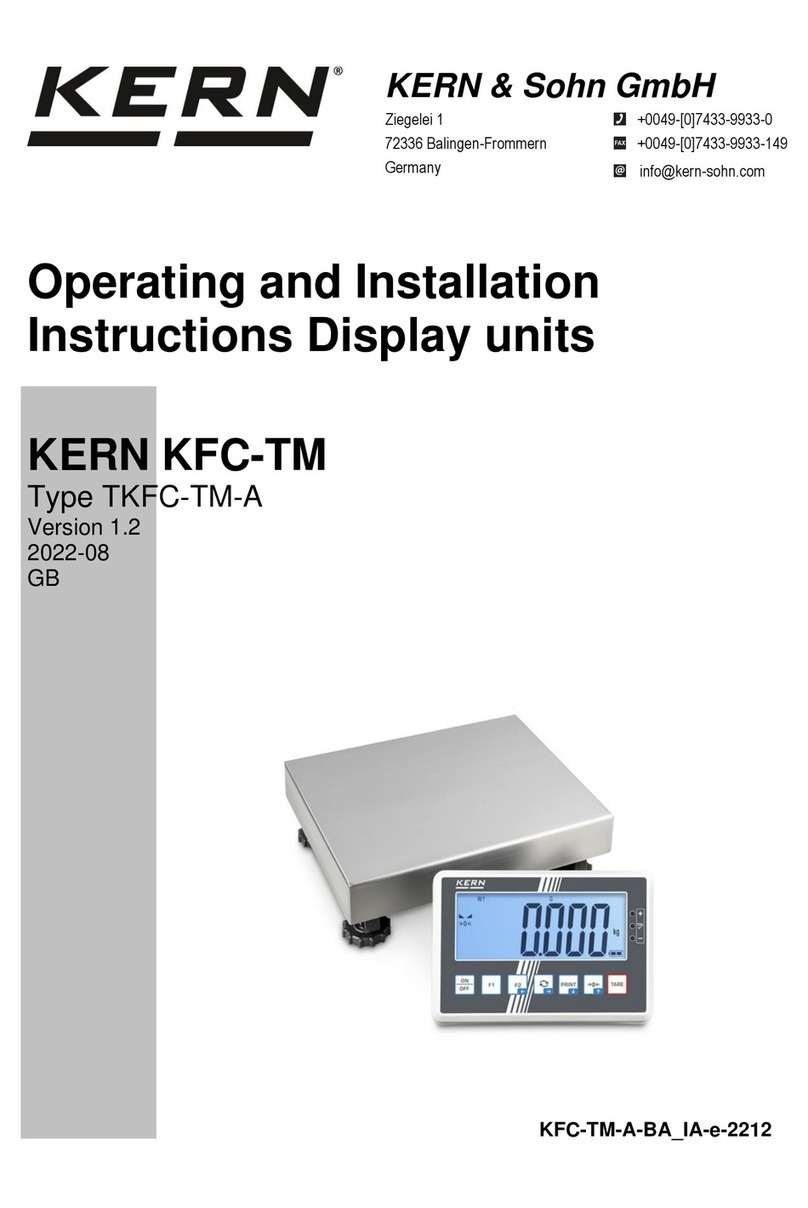 KERN KFC-TM User manual