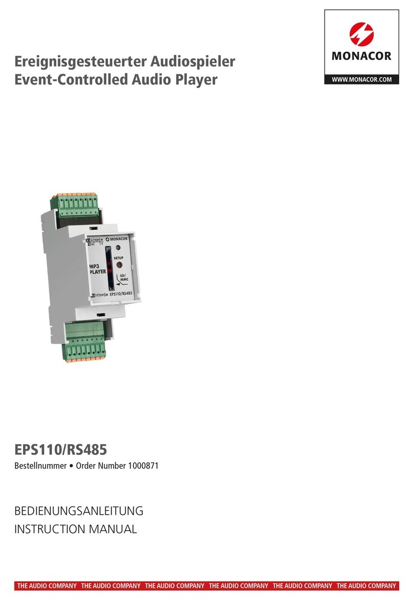 Monacor EPS110/RS485 instruction manual