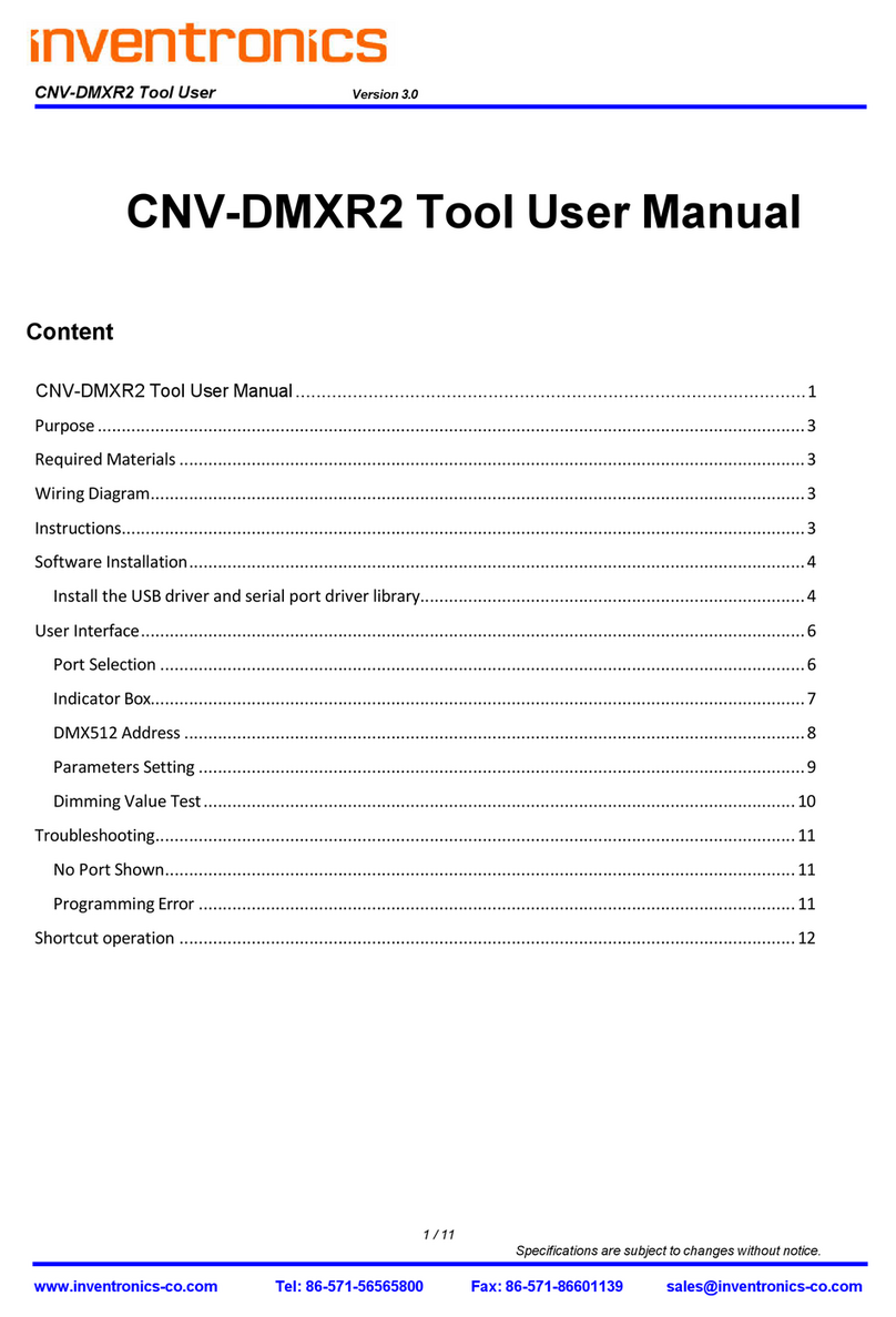 Inventronics CNV-DMXR2 user manual