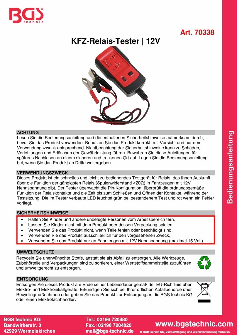 BGS technic 70338 instruction manual