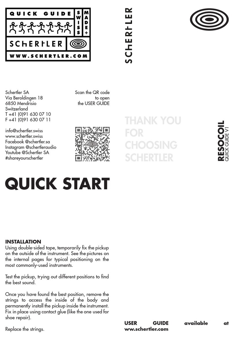 Schertler RESOCOIL quick start
