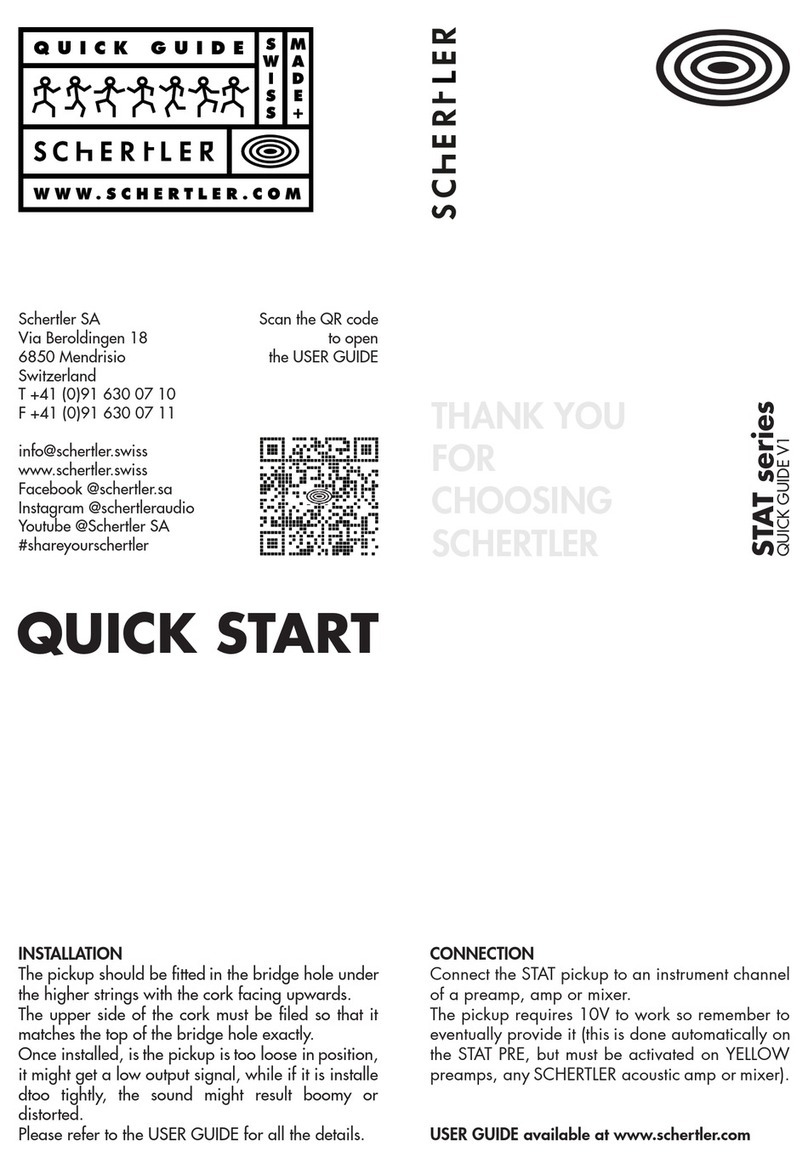 Schertler STAT Series User manual