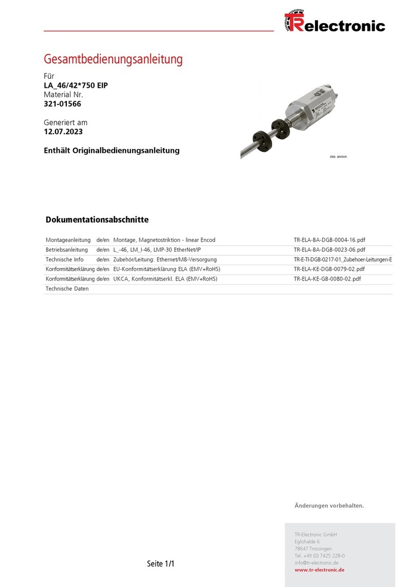 TR-Electronic LP-46 Series user manual