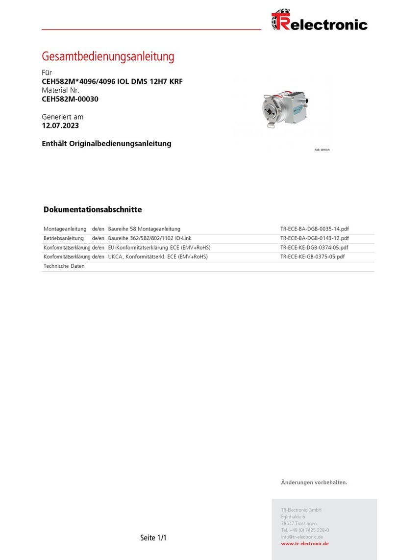 TR-Electronic 362 Series user manual