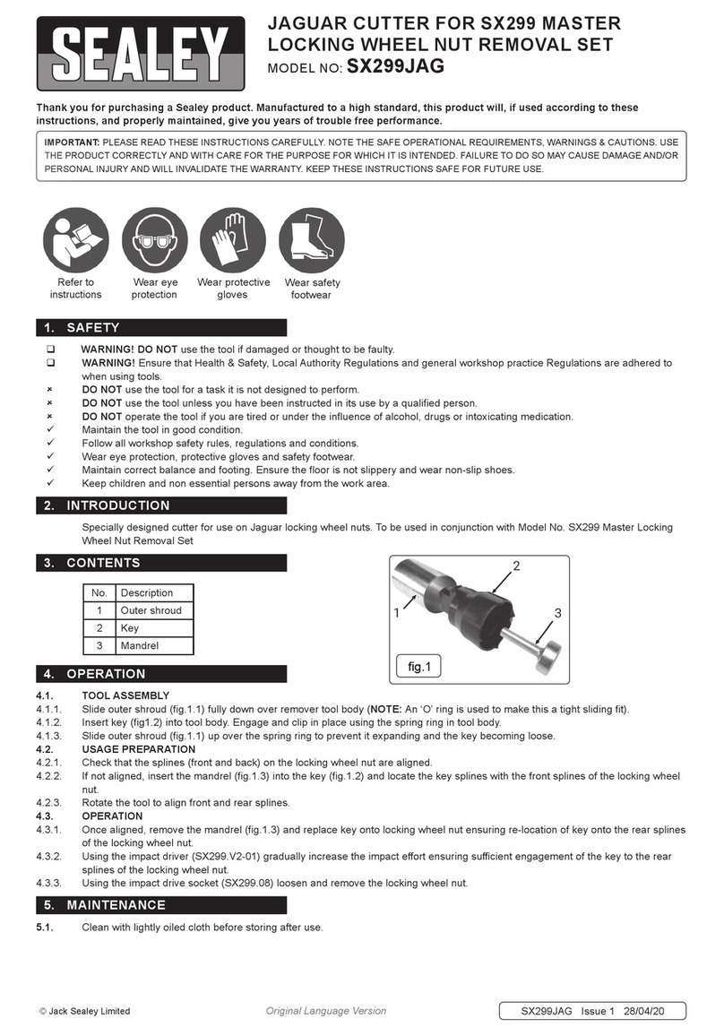 Sealey SX299JAG manual