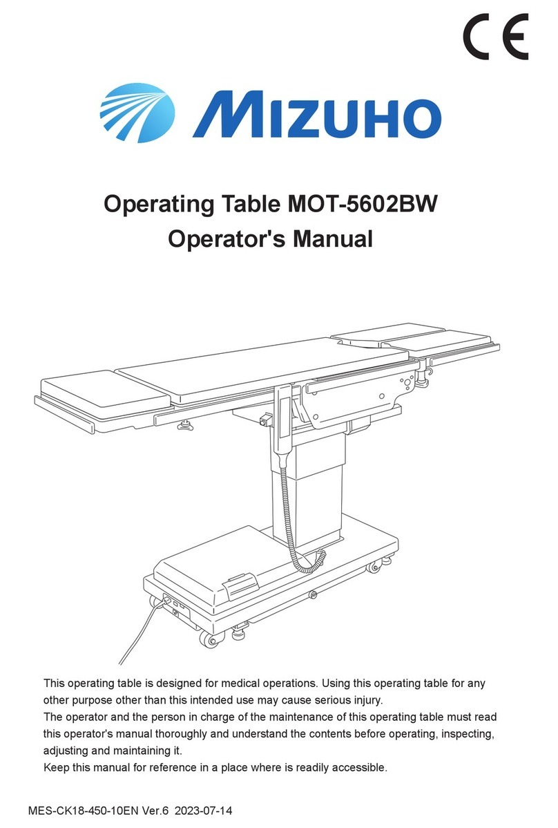 Mizuho MOT-5602BW Operator's manual