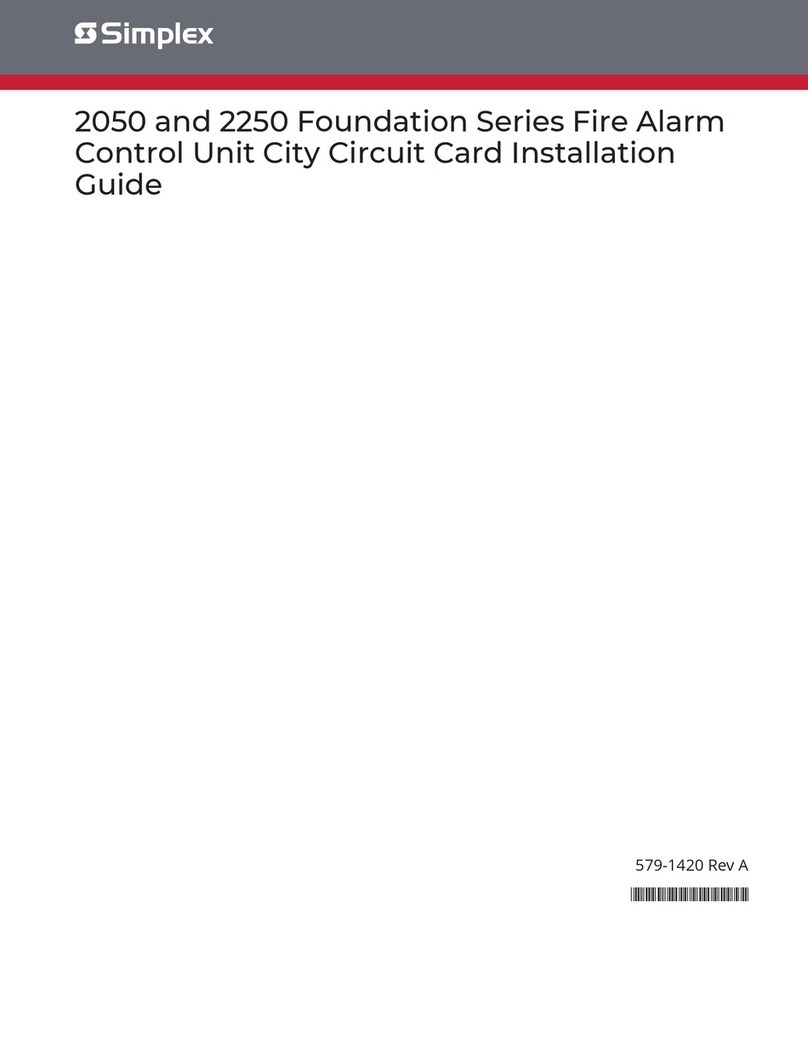 Simplex 2050 User manual