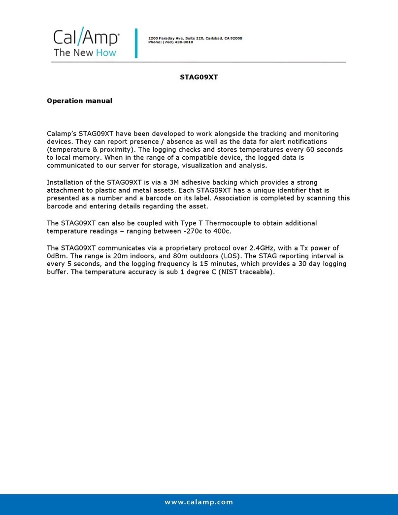 CalAmp STAG09XT Operation manual
