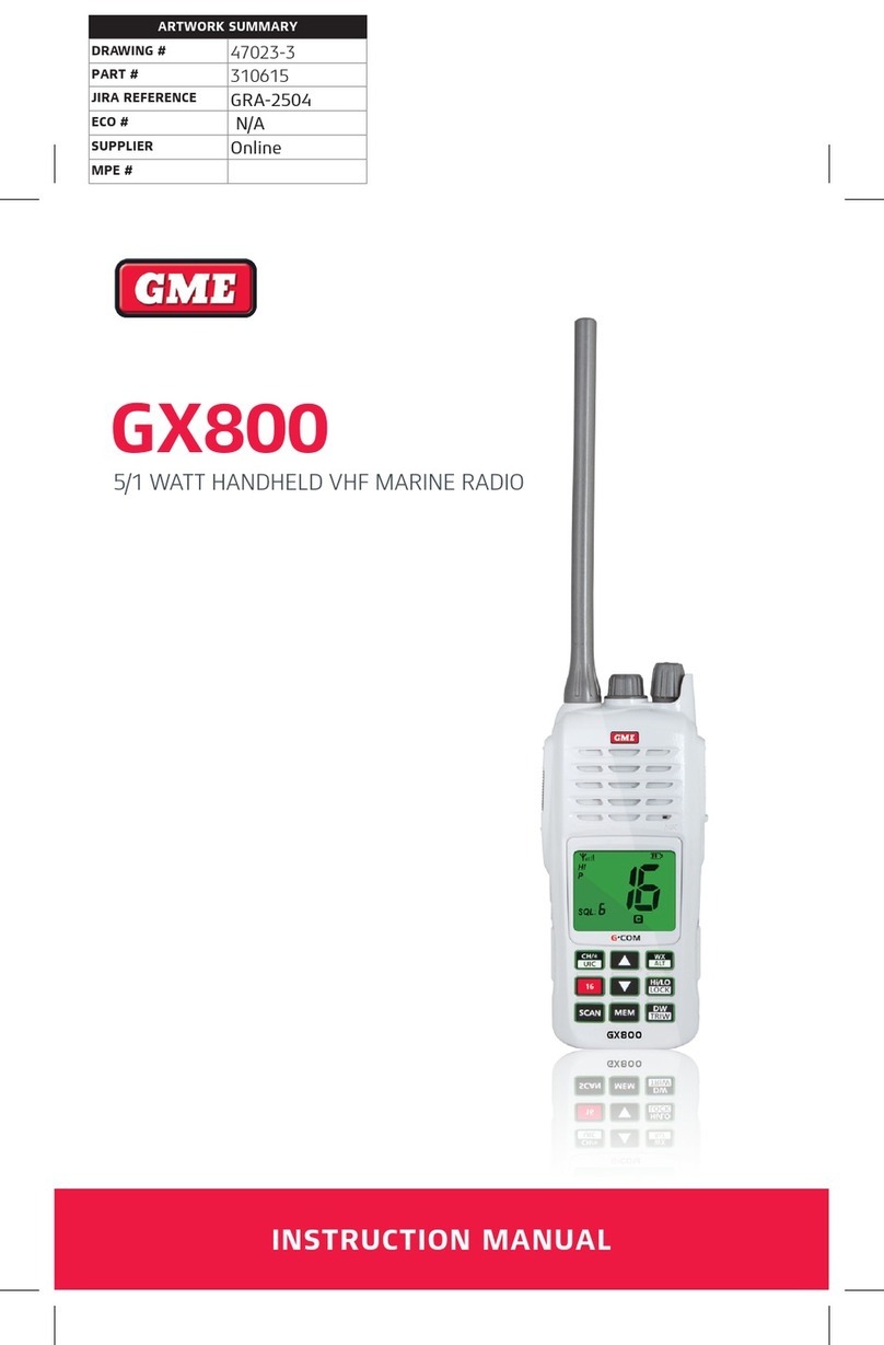 GME GX800 User manual