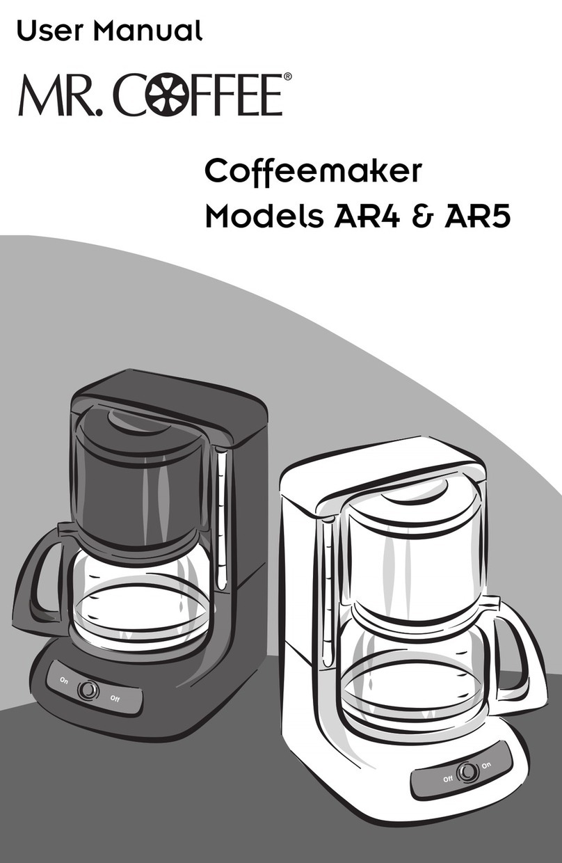 Mr. Coffee AR5 User manual
