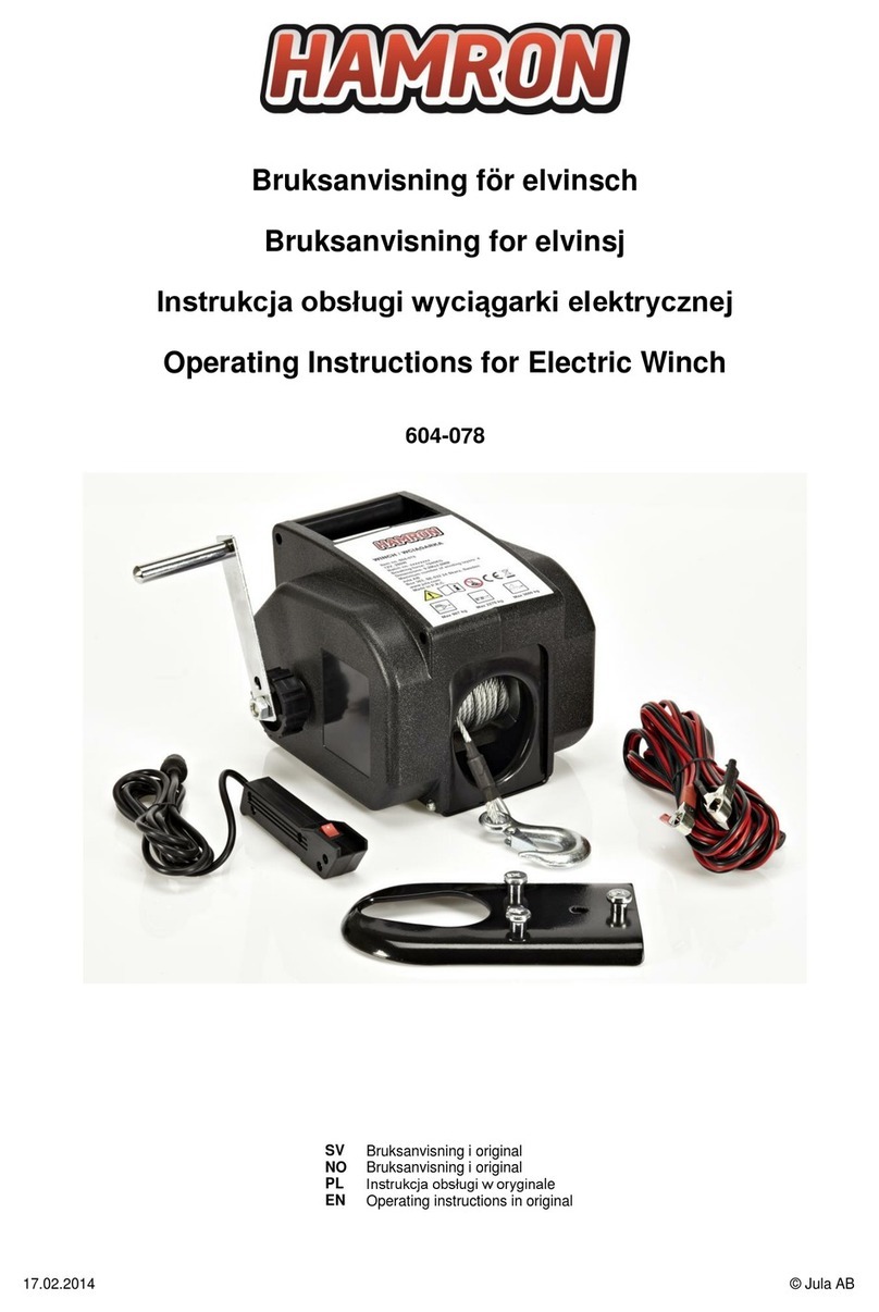 Hamron 604-078 operating instructions