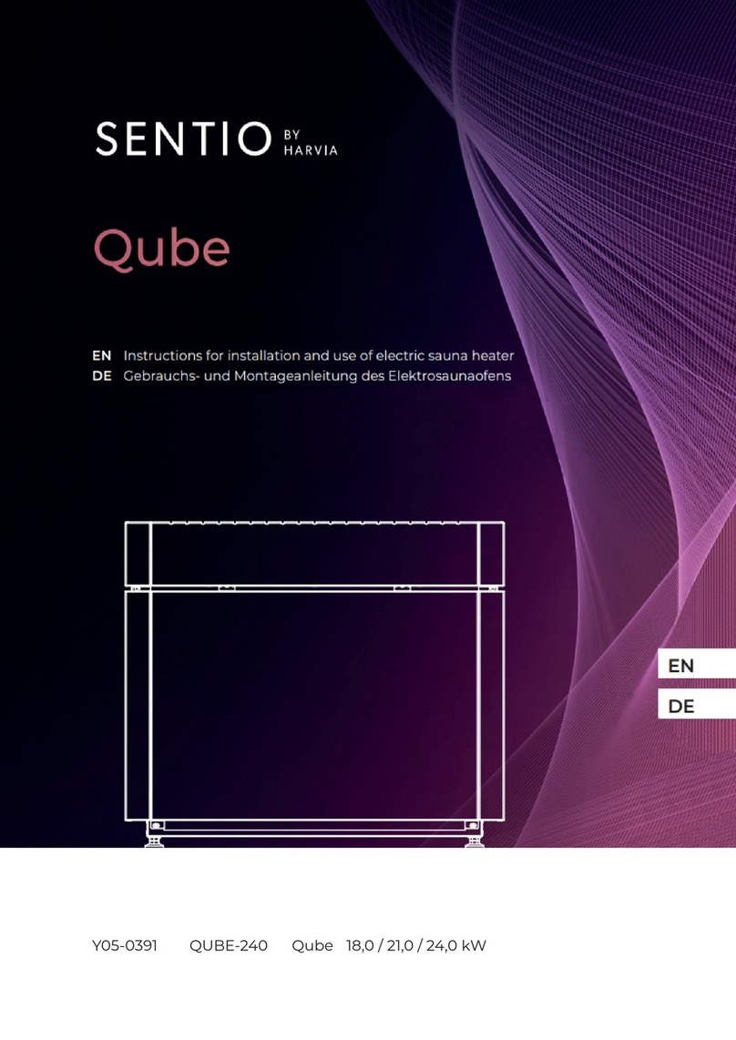 Harvia Sentio Qube-180 instructions