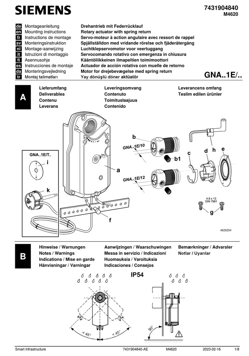 Siemens GNA 1E Series User manual