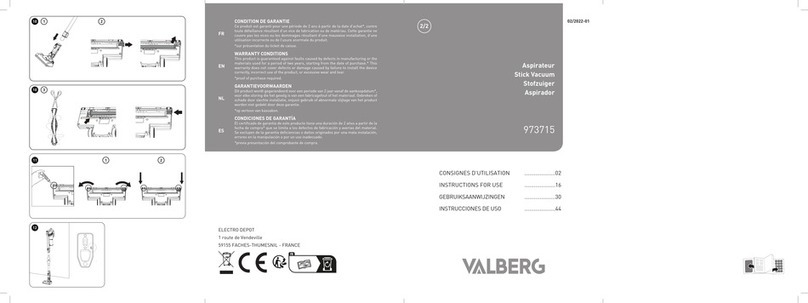 Electro Depot VALBERG CYCLONIC-S8 FLEX Instructions for use