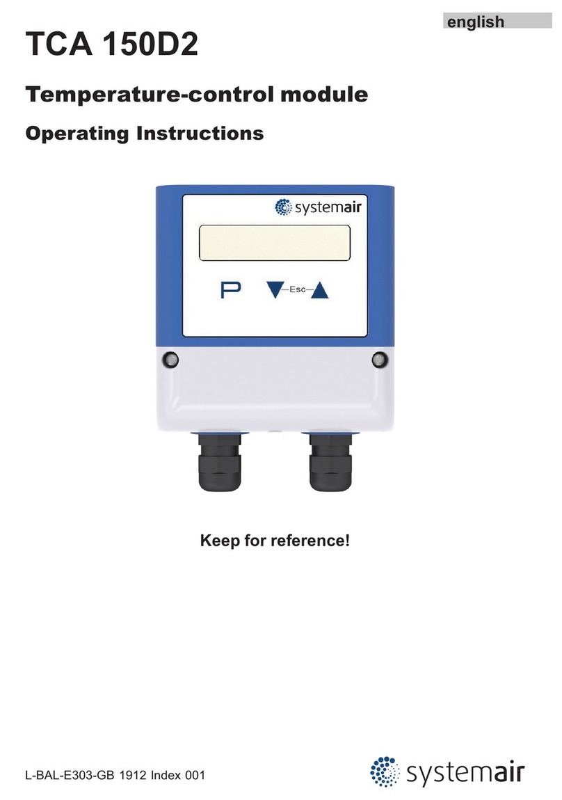 System air TCA 150D2 operating instructions System air TCA 150D2 operating instructions