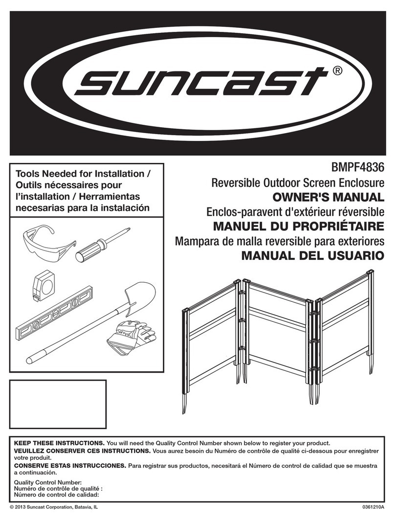 Suncast BMPF4836 owner's manual