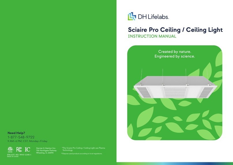 DH Lifelabs Sciaire Pro Ceiling instruction manual