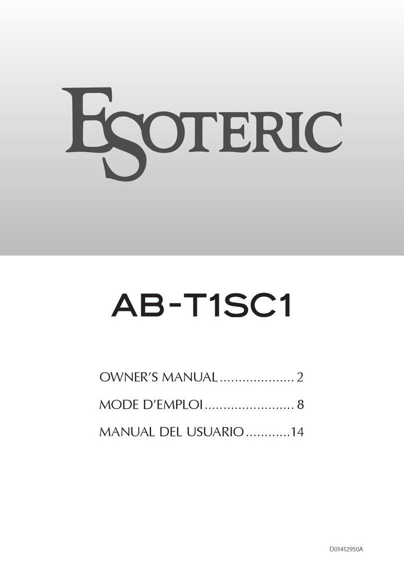 Esoteric AB-T1SC1 owner's manual