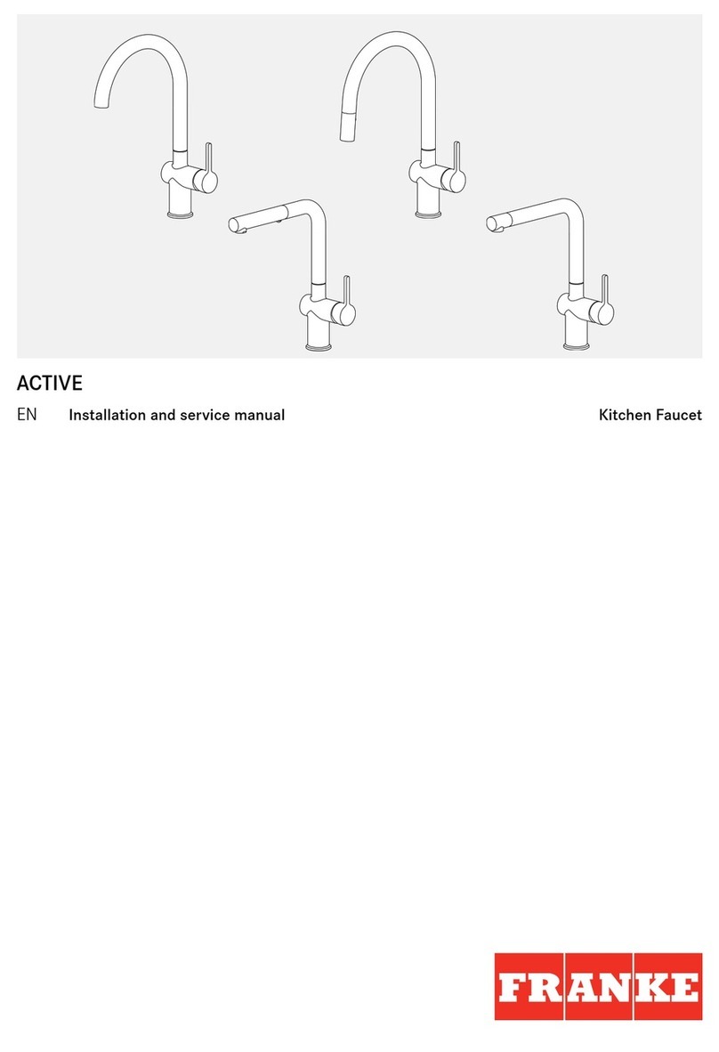 Franke ACTIVE TA7780 Installation and service manual