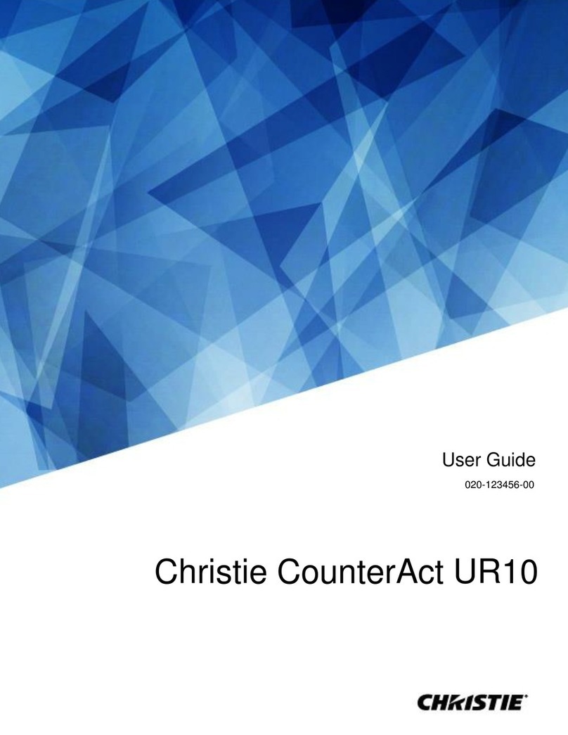 Christie CounterAct UR10 user guide Christie CounterAct UR10 user guide