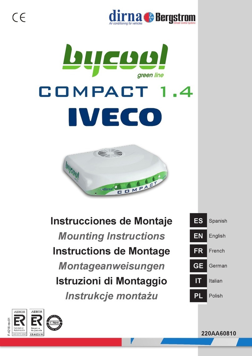 Bergstrom bycool green line COMPACT 1.4 IVECO User manual