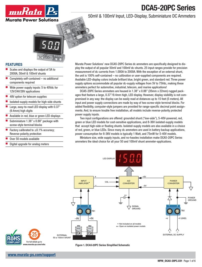 Murata DCA5-20PC Series User manual