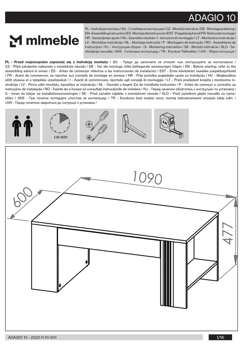 mlmeble ADAGIO 10 User manual