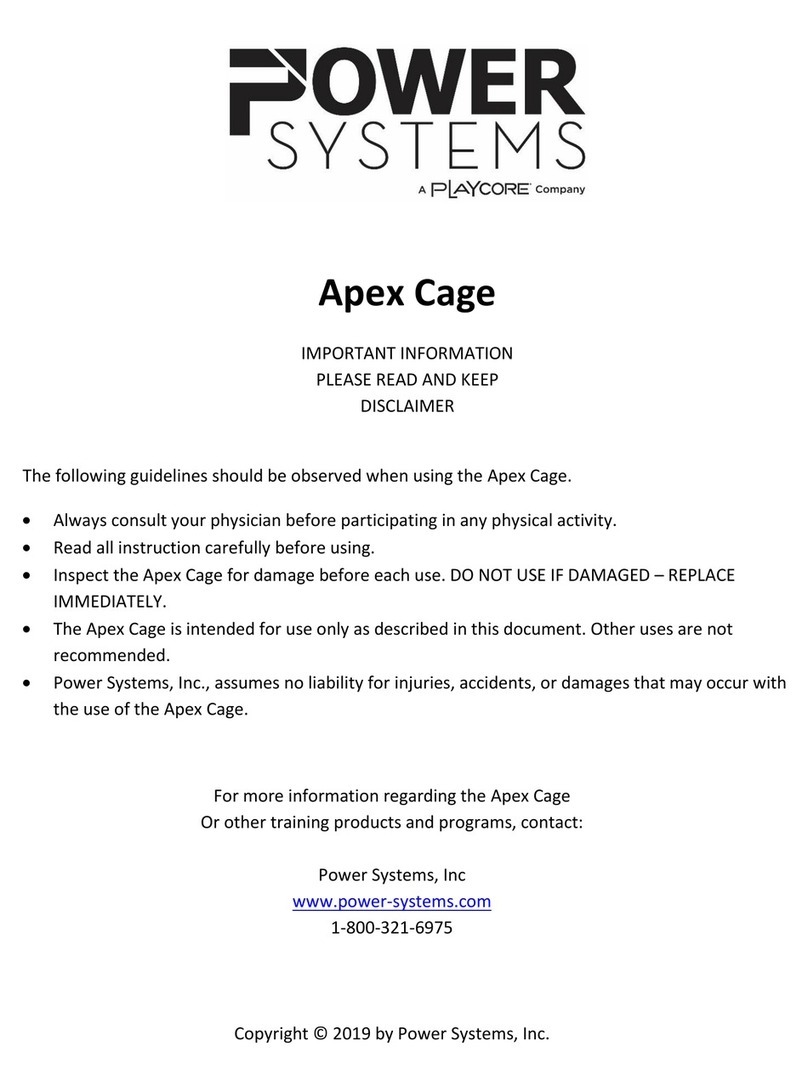 Playcore POWER SYSTEMS Apex Cage manual