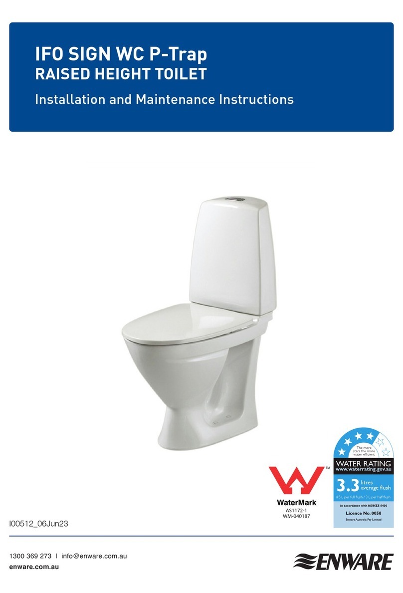 enware IFO SIGN WC P-Trap Installation and maintenance instructions enware IFO SIGN WC P-Trap Installation and maintenance instructions
