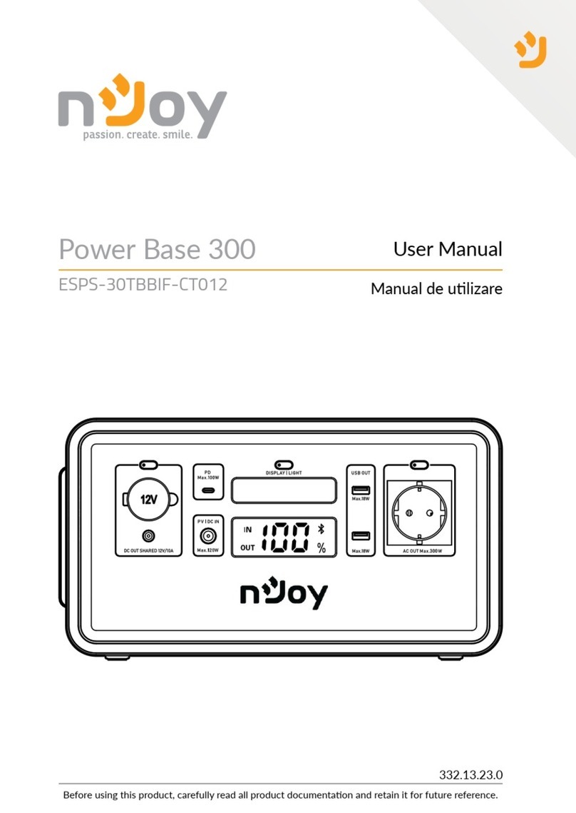 Njoy Power Base 300 user manual