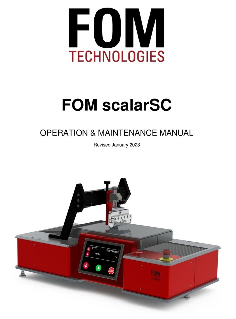 FOM scalarSC Operation & maintenance manual