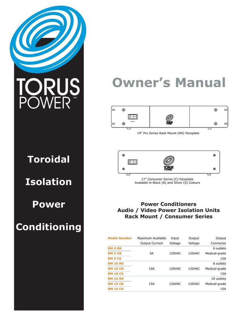Torus Power RM 5 RK User manual