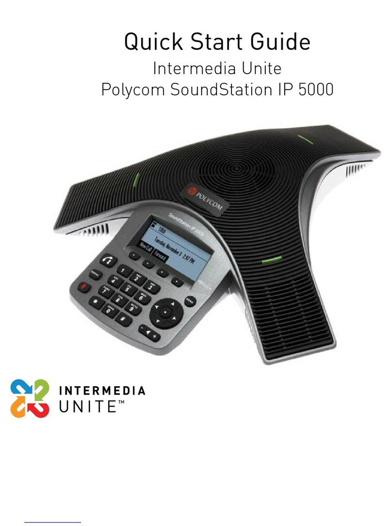 Intermedia Unite Polycom SoundStation IP 5000 User manual