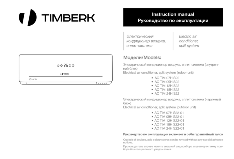 Timberk AC TIM 07H S22 User manual