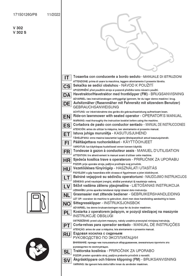 Stiga V 302 S User manual