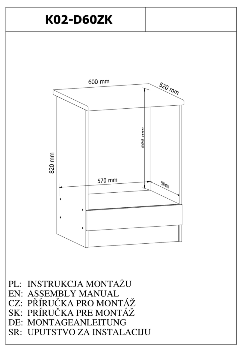 GALA MEBLE K02-D60ZK Assembly manual