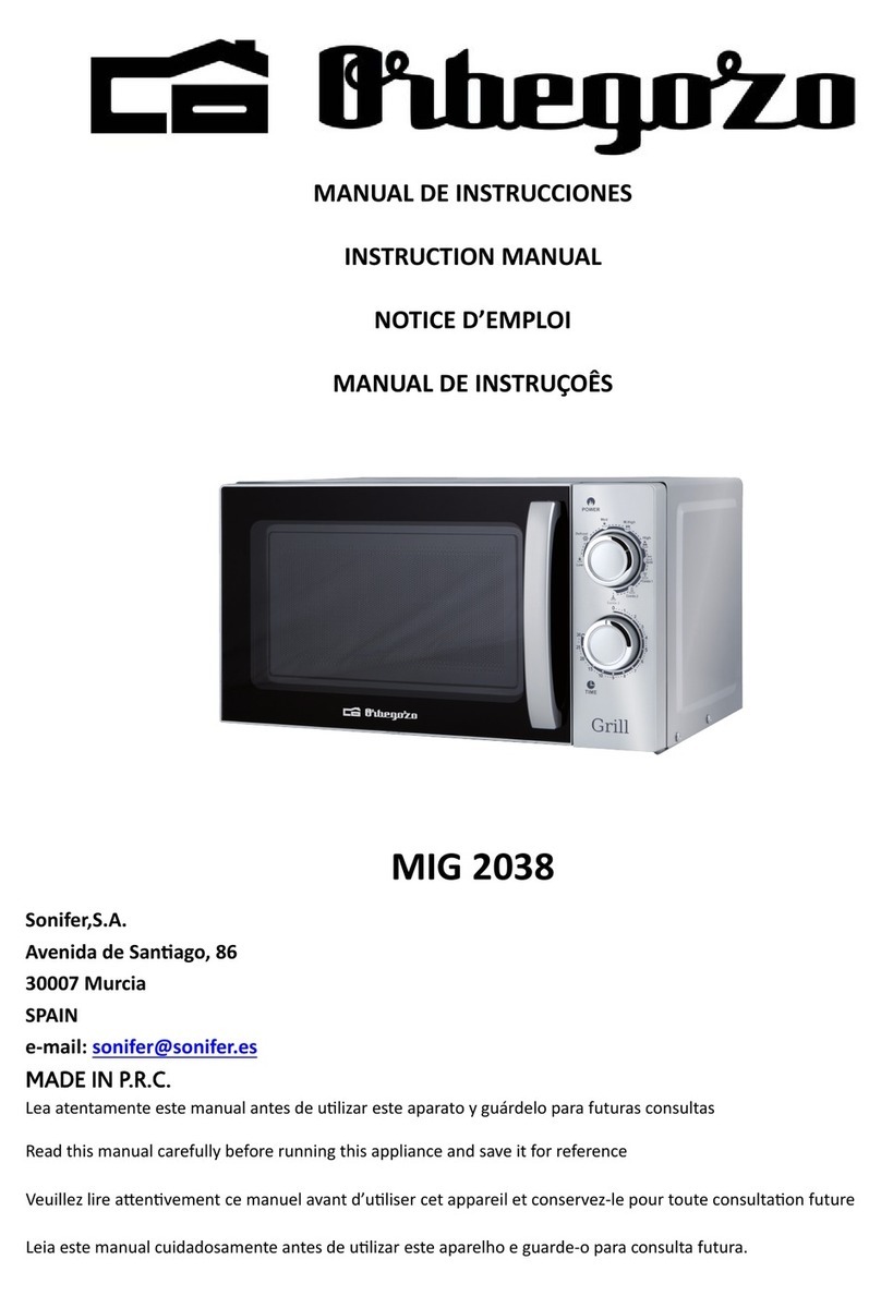 Orbegozo MIG 2038 User manual