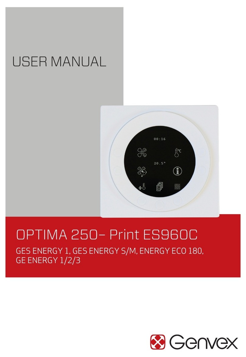 Genvex OPTIMA 250 user manual