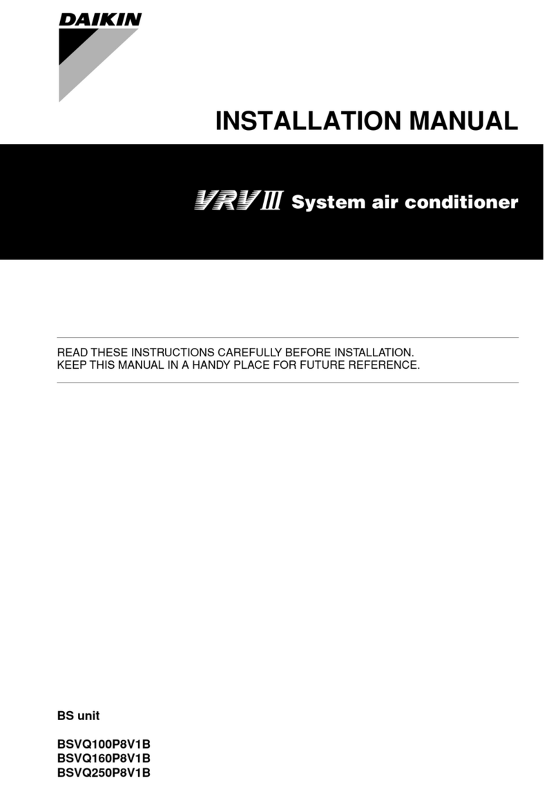 Daikin VRV III BSVQ100P8V1B User manual