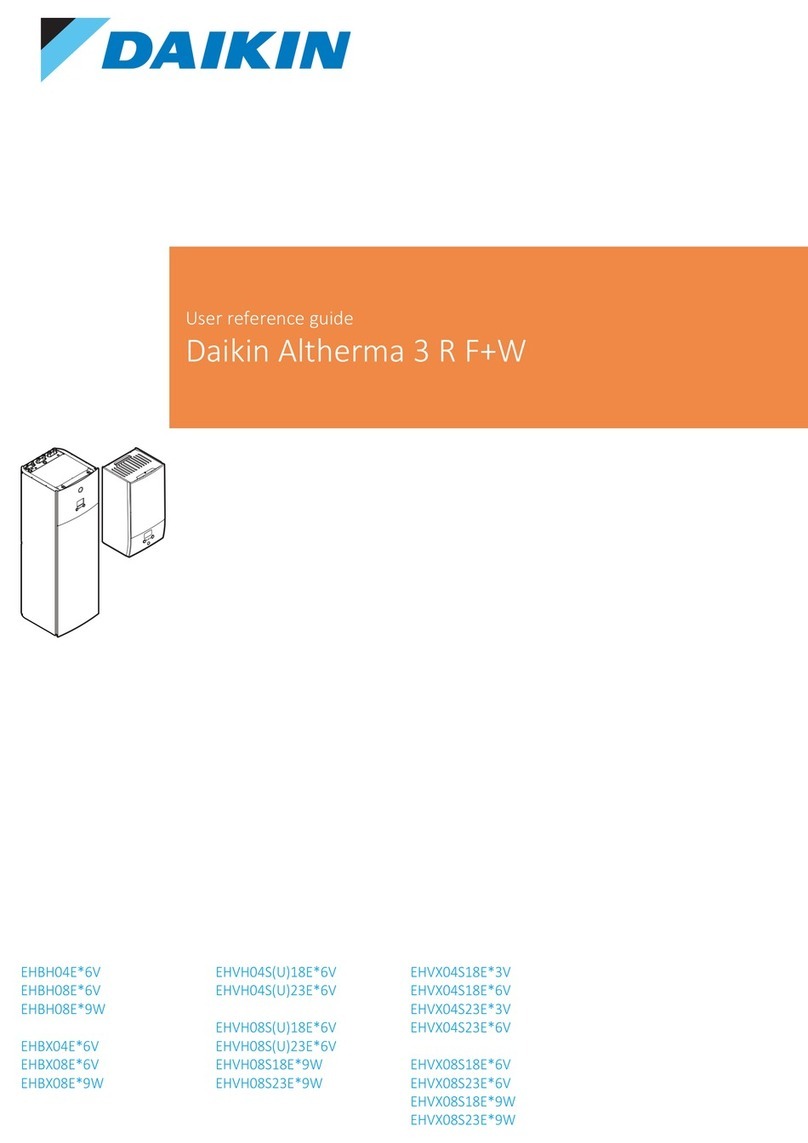 Daikin EHVX-E6V User reference guide