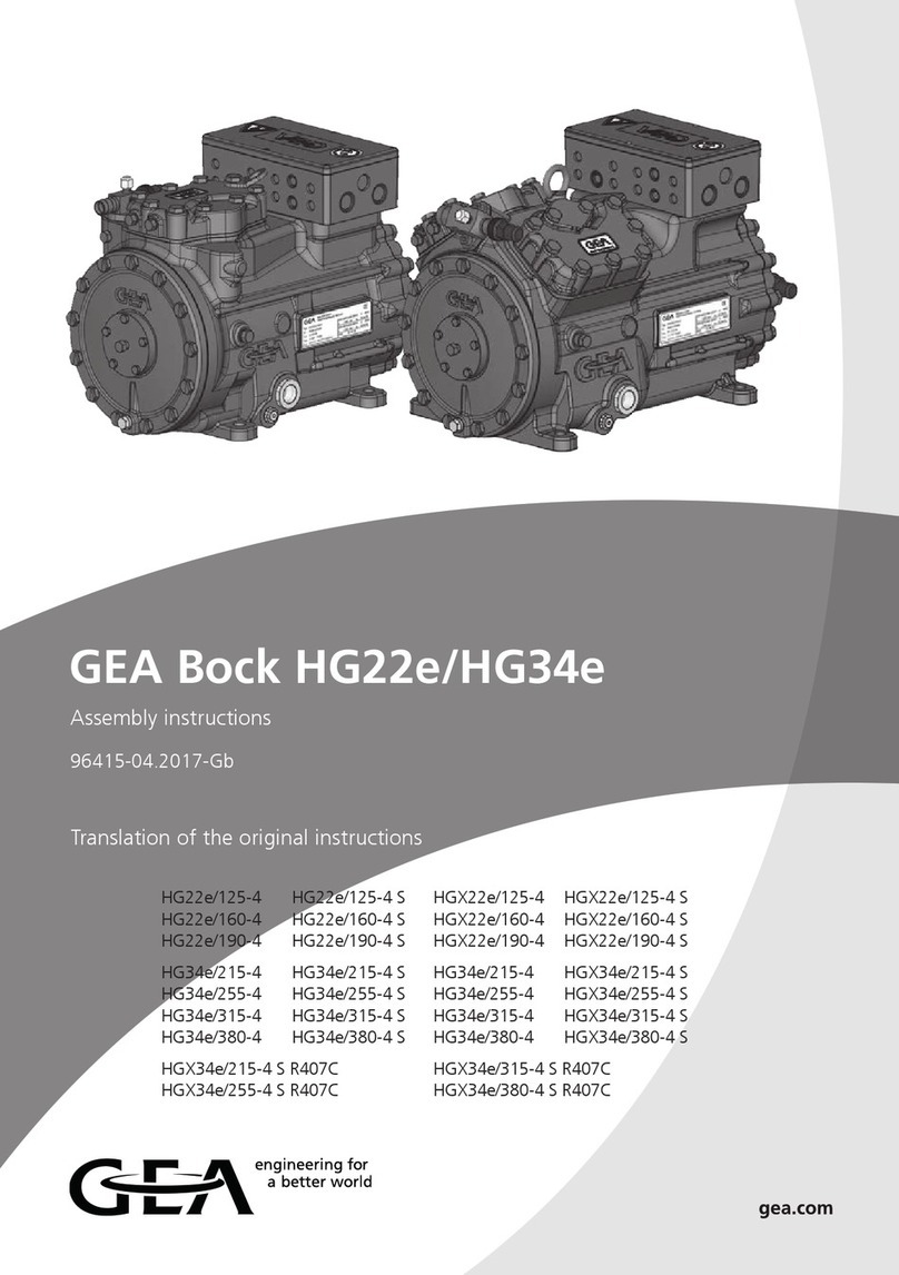 GEA HG22e/160-4 User manual GEA HG22e/160-4 User manual