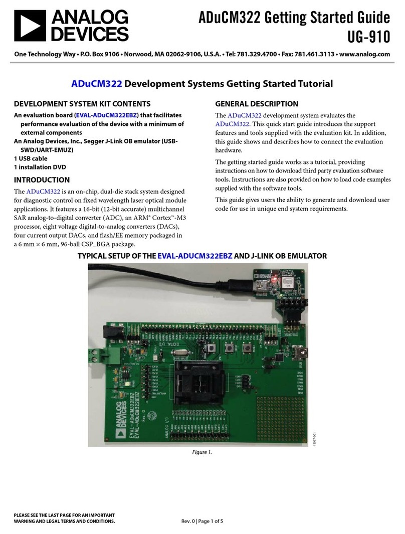 Analog Devices ADuCM322 User manual
