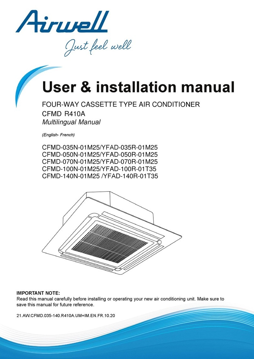 Airwell CFMD-035N-01M25 User & installation manual