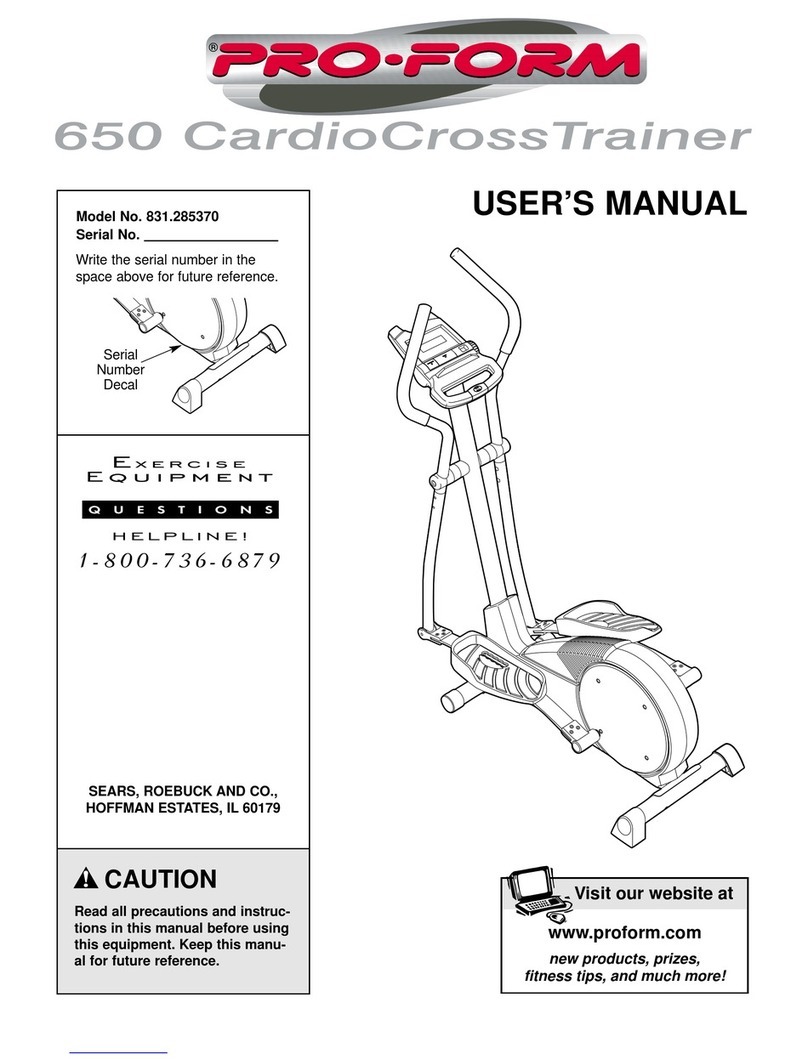 Pro-Form 831.285370 User manual