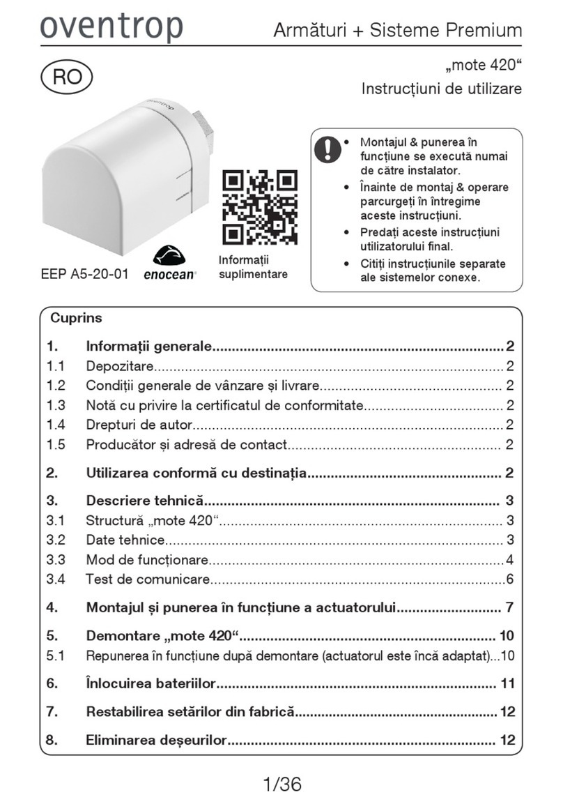 oventrop mote 420 User manual