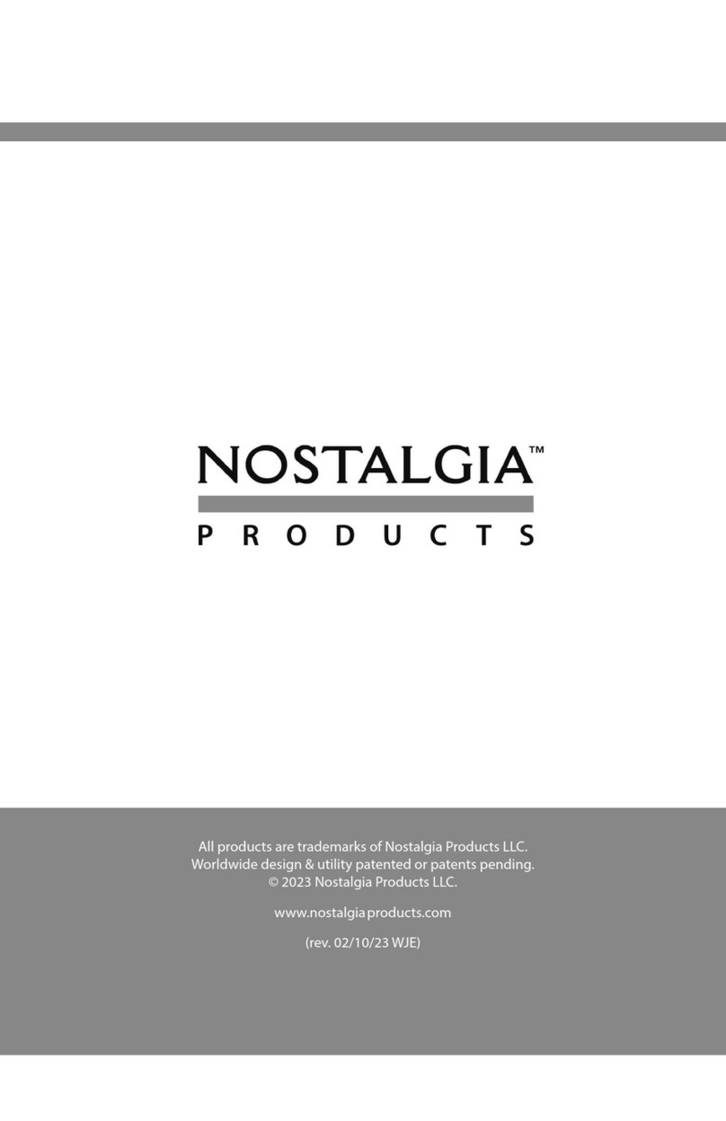Nostalgia Electrics MyMini NMDGBSCT5RD instructions