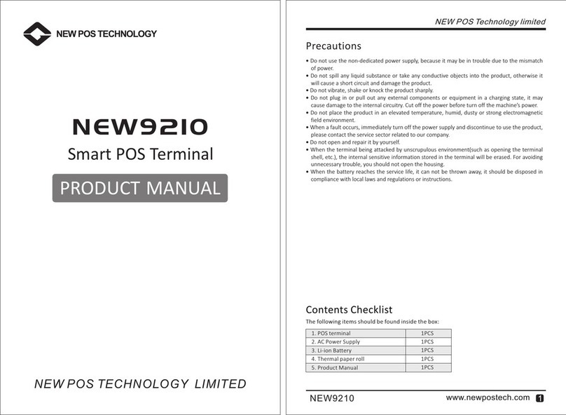 New Pos Technology NEW9210 User manual