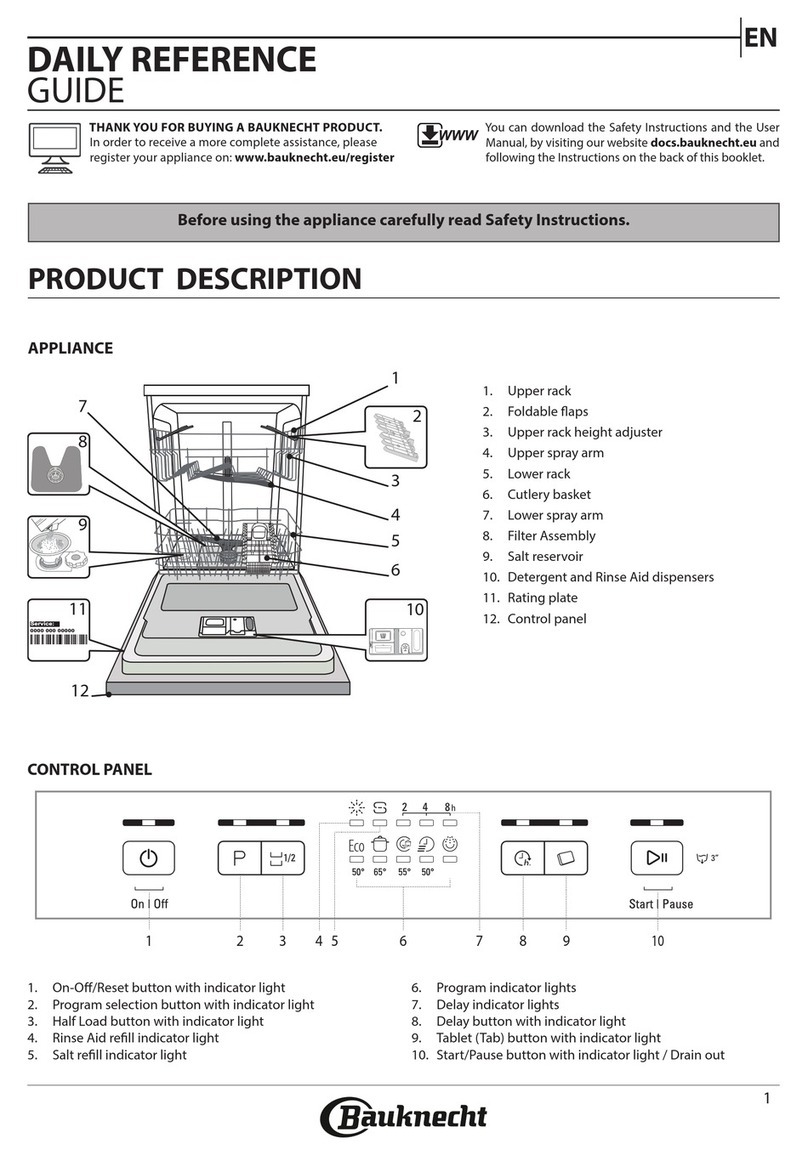 Bauknecht BRBE 2B19 X Installation and operation manual